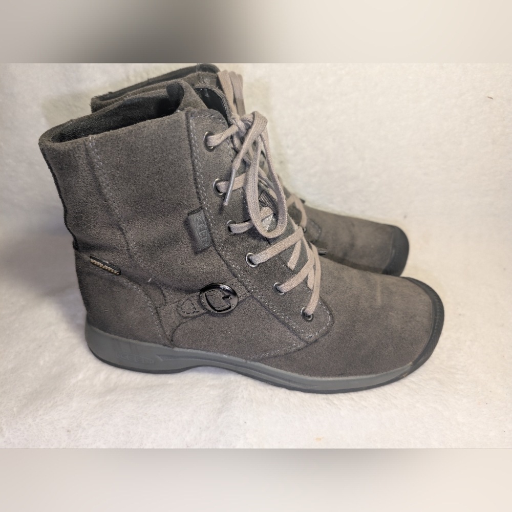 🏞️KEEN🏞️ Waterproof Gray Suede Ankle Boots Women's Size 8